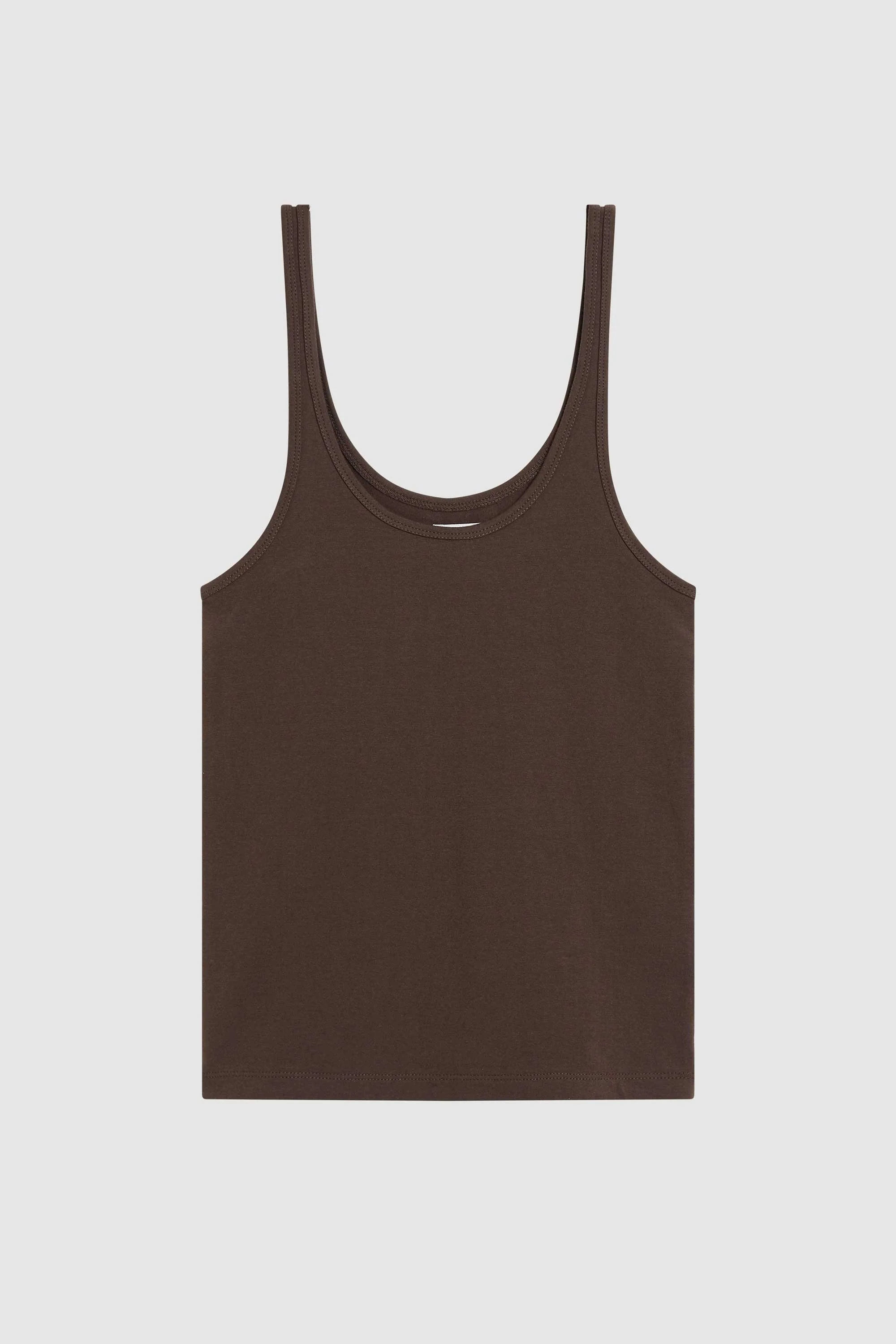 Soft Jersey Slim Scoop Tank - Liqueur - Image 6