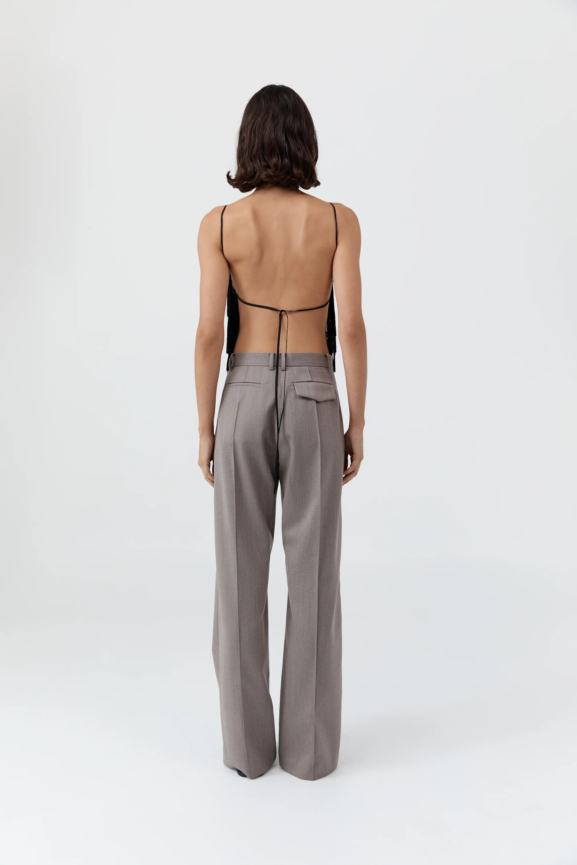 Tassel Tie Top - Black - Image 4