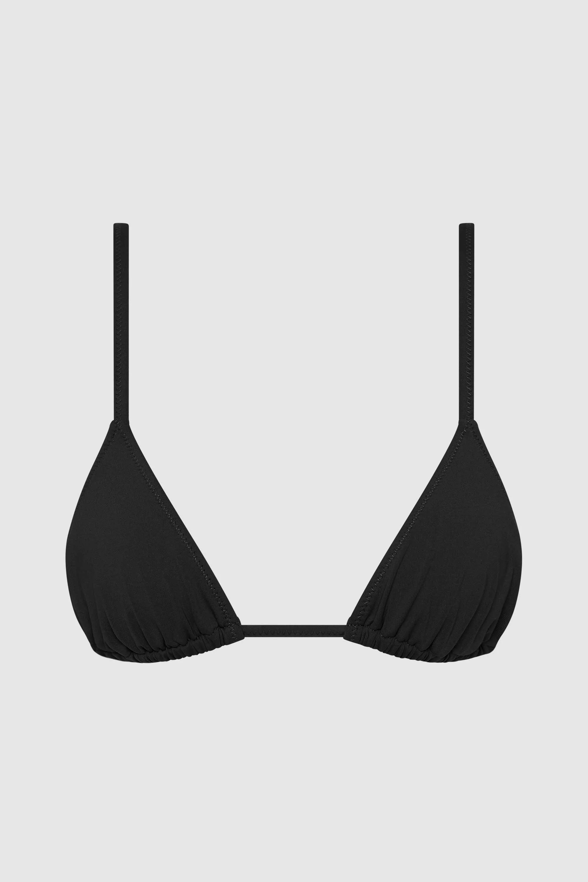 Triangle Bikini Top - Black - Image 7
