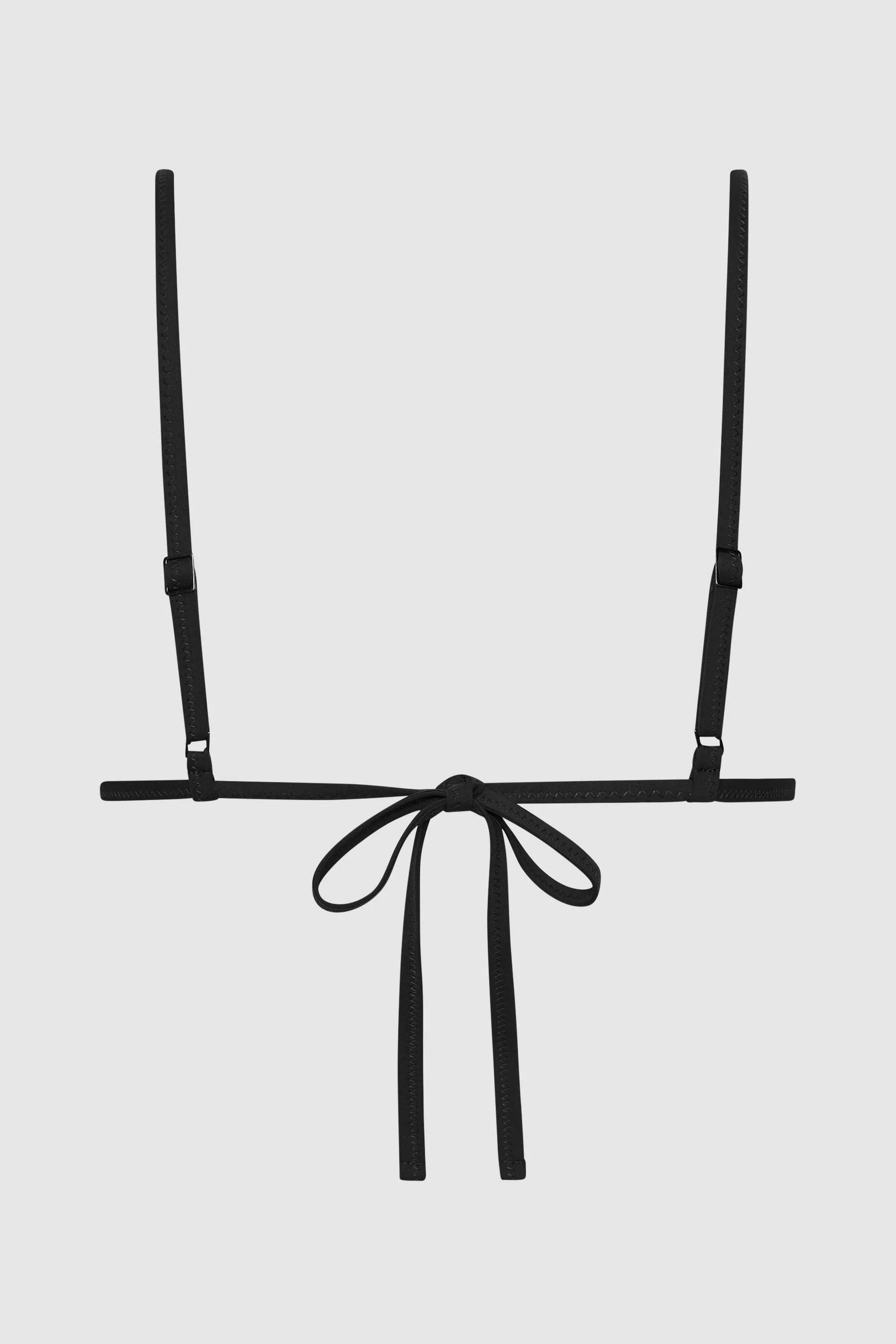 Triangle Bikini Top - Black - Image 8