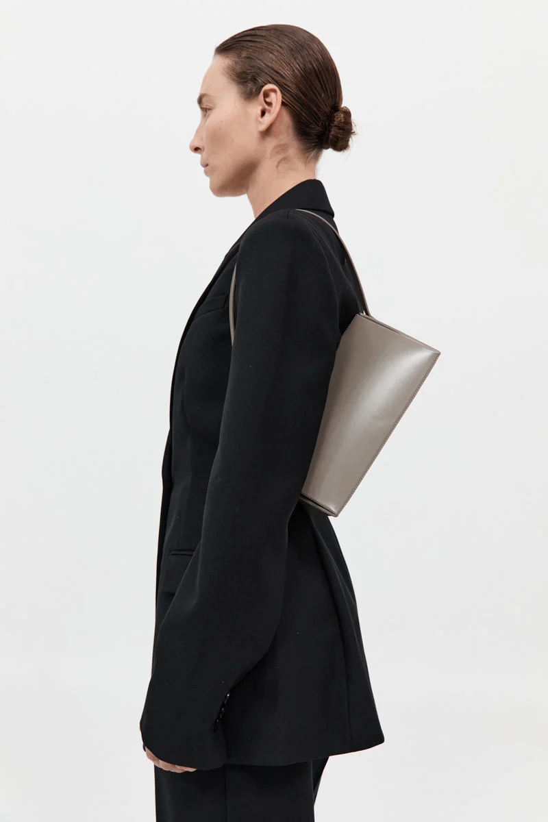 Triangle Origami Shoulder Bag - Slate - Image 3