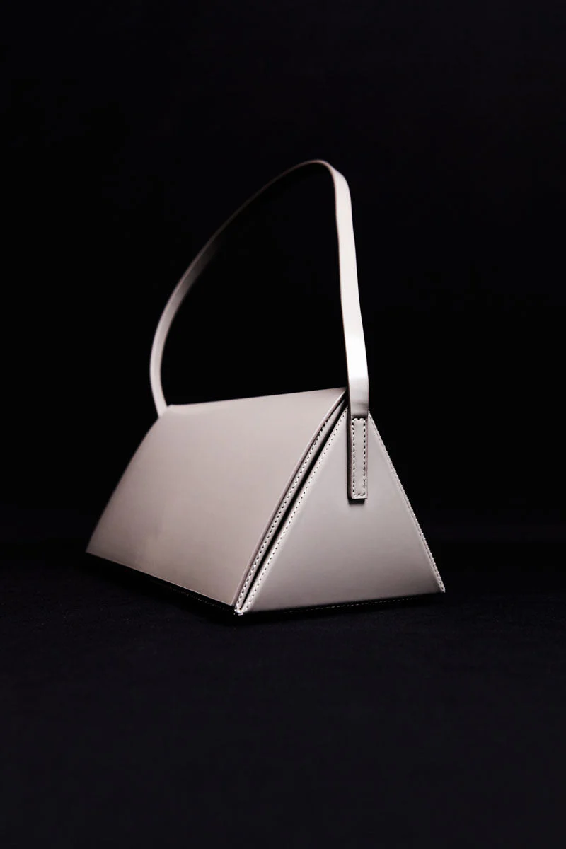 Triangle Origami Shoulder Bag - Slate - Image 5