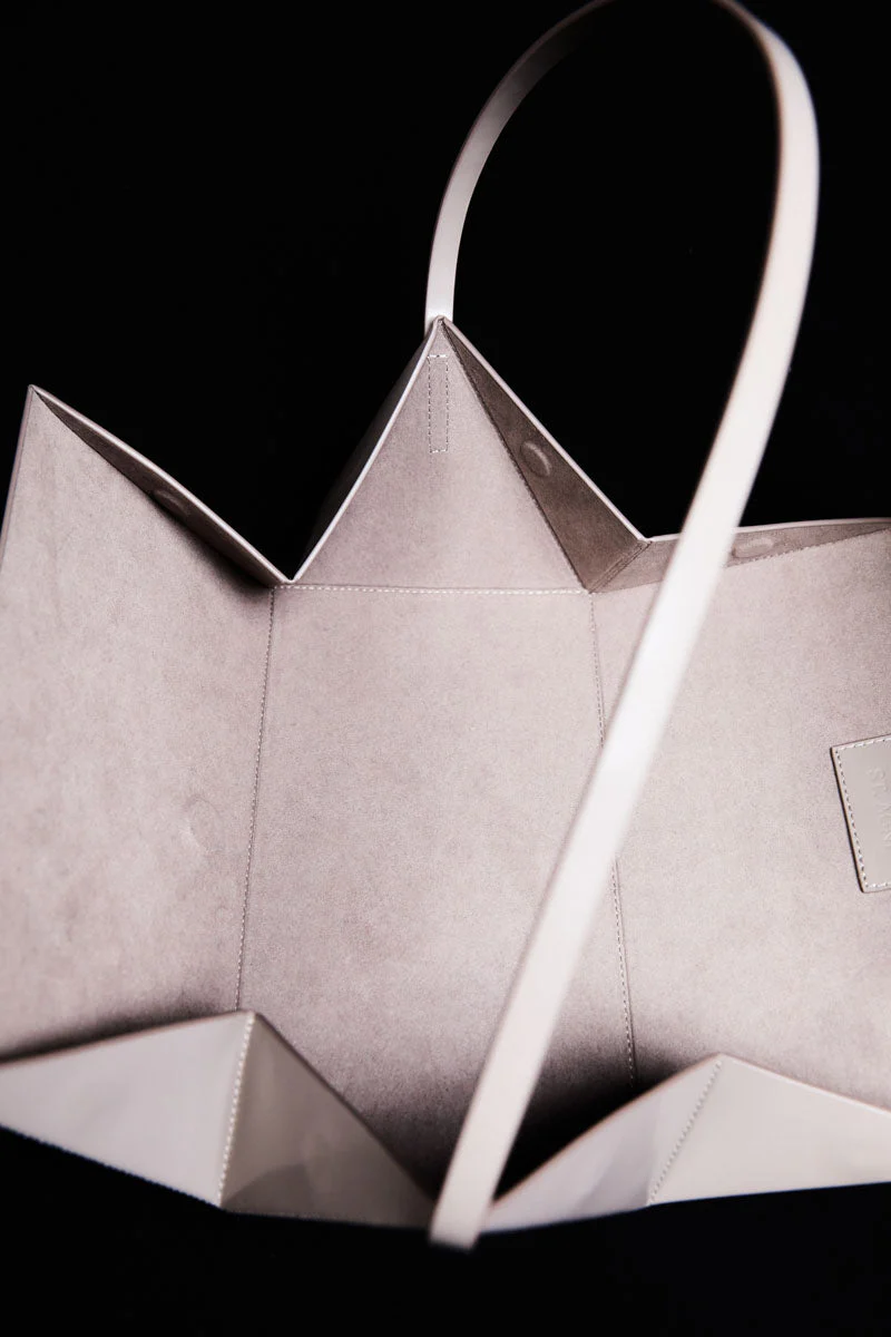 Triangle Origami Shoulder Bag - Slate - Image 6