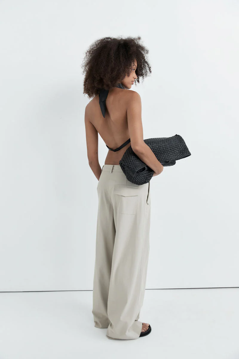 Utility Pleat Pants - Creme - Image 6