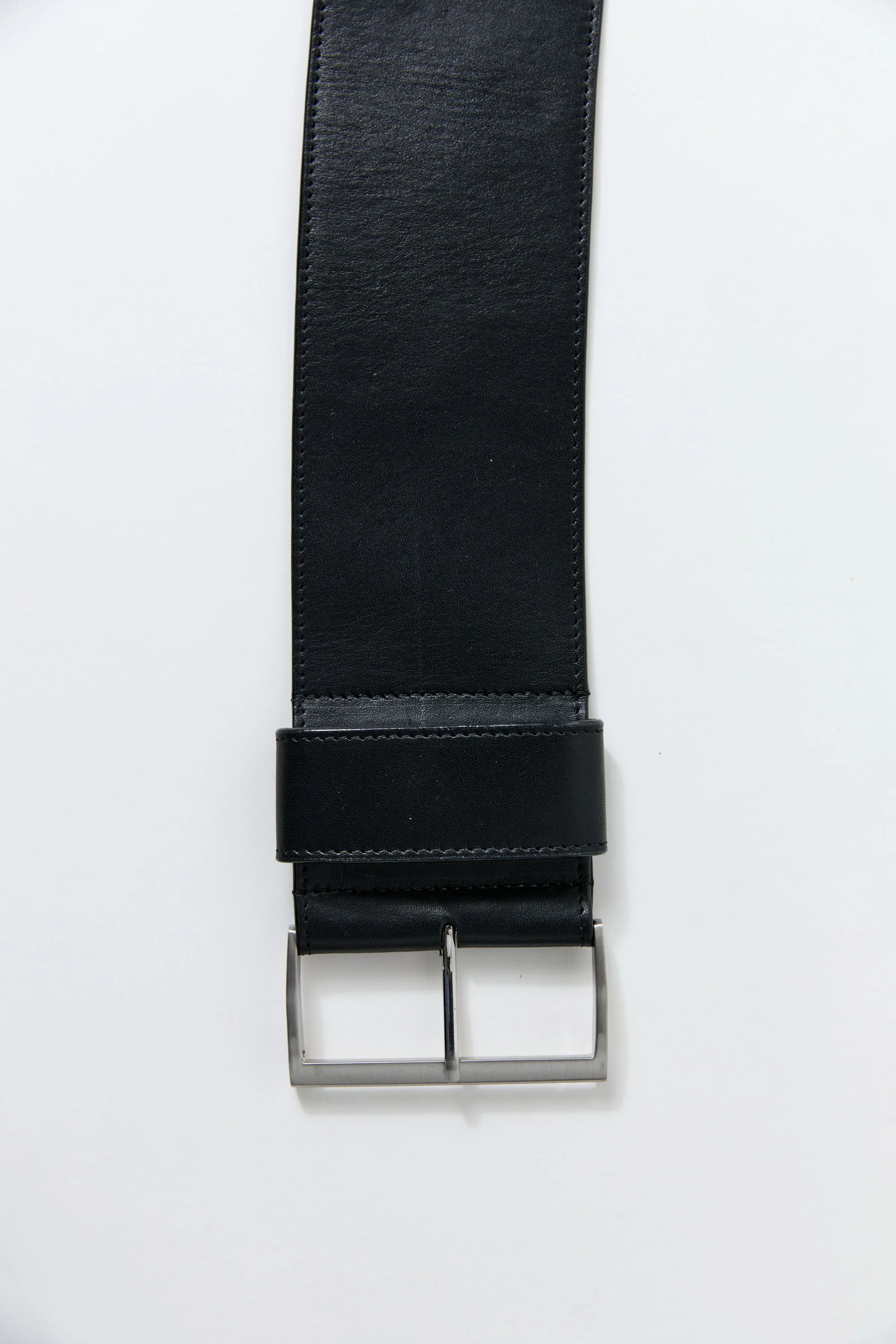 Wide Classic Belt - Black - Image 3