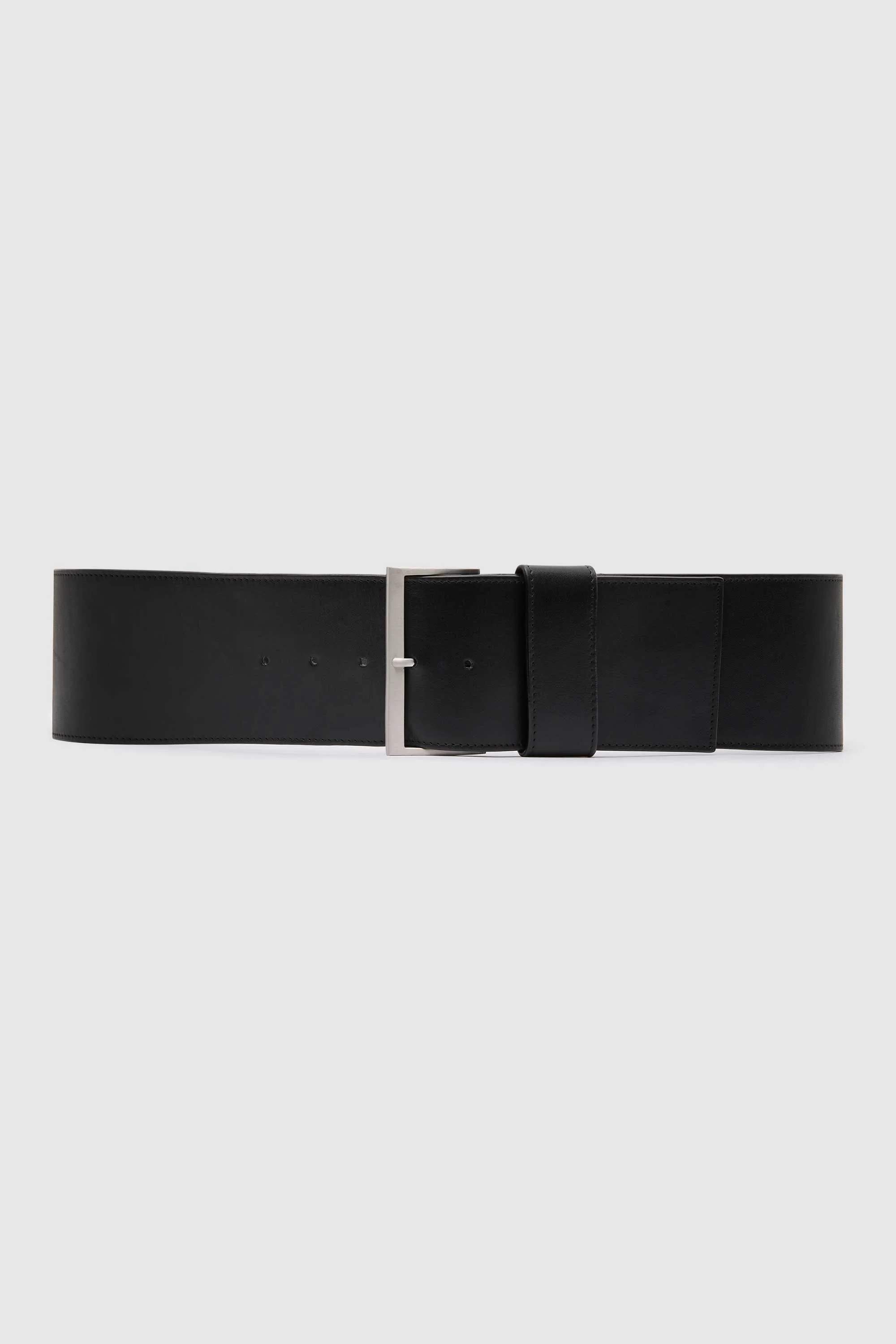 Wide Classic Belt - Black - Image 4
