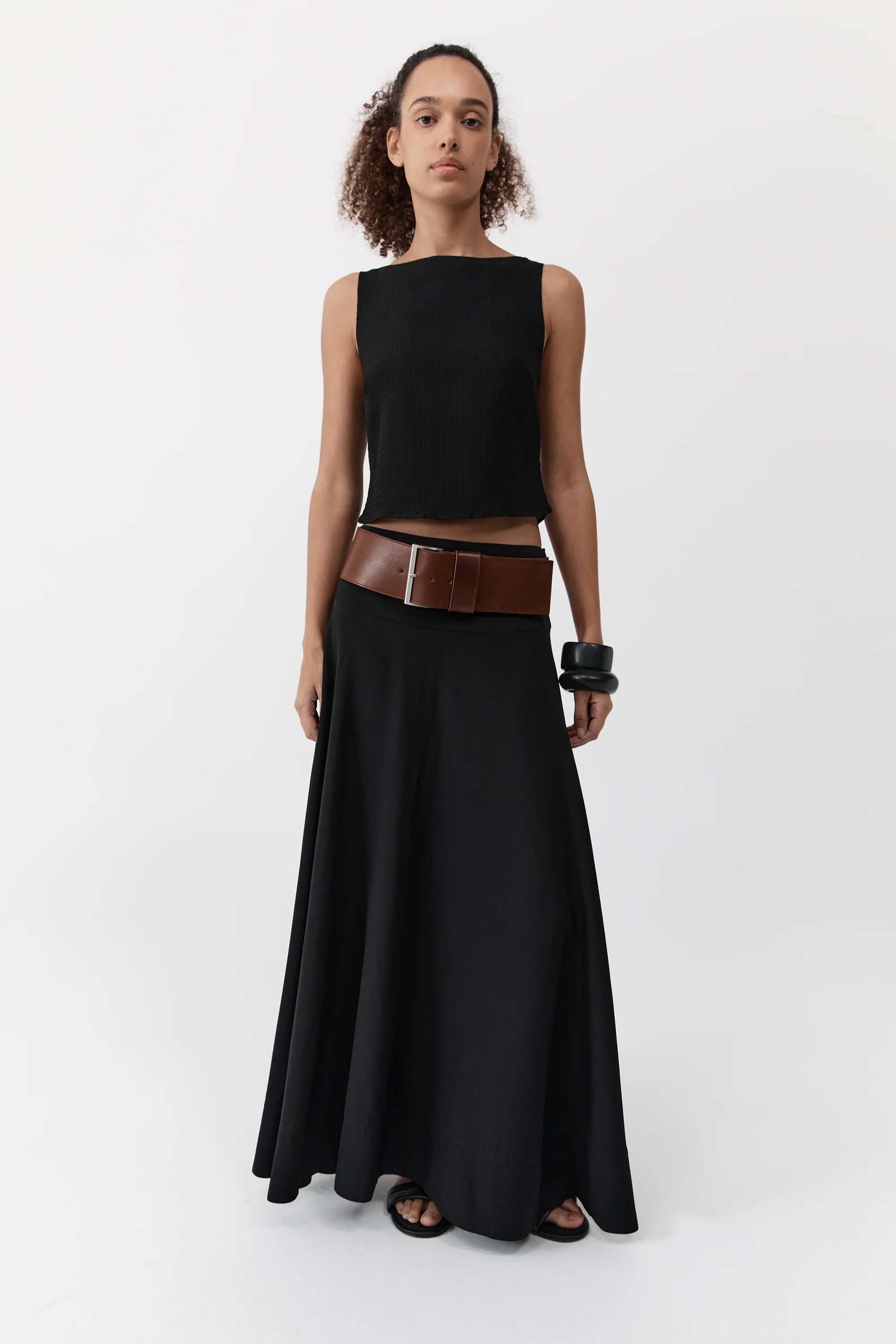 Wide Classic Belt - Chestnut - Image 3