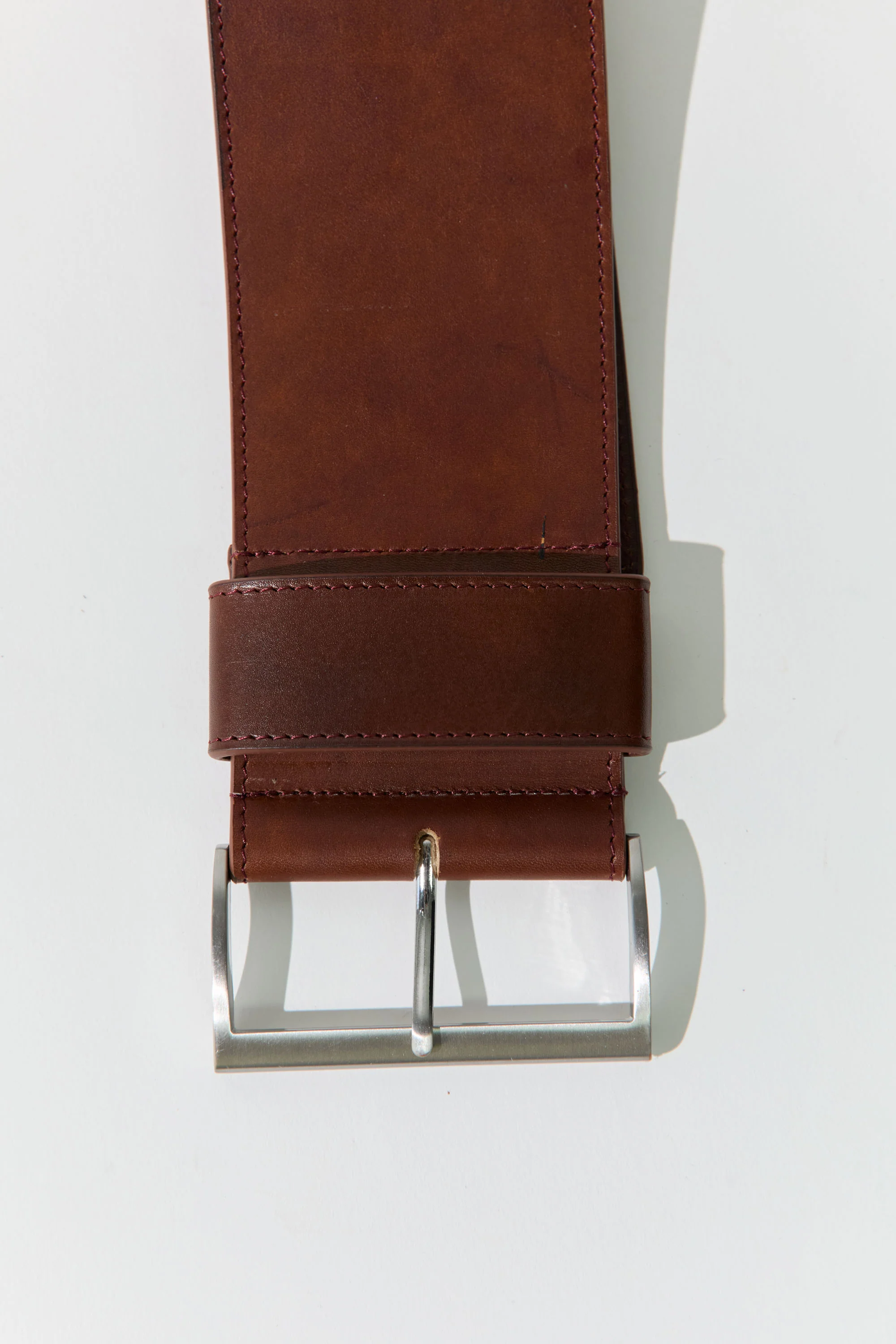 Wide Classic Belt - Chestnut - Image 4