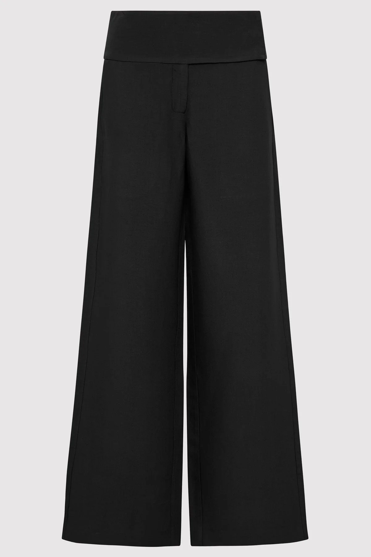 Wide Waistband Pants - Black - Image 7