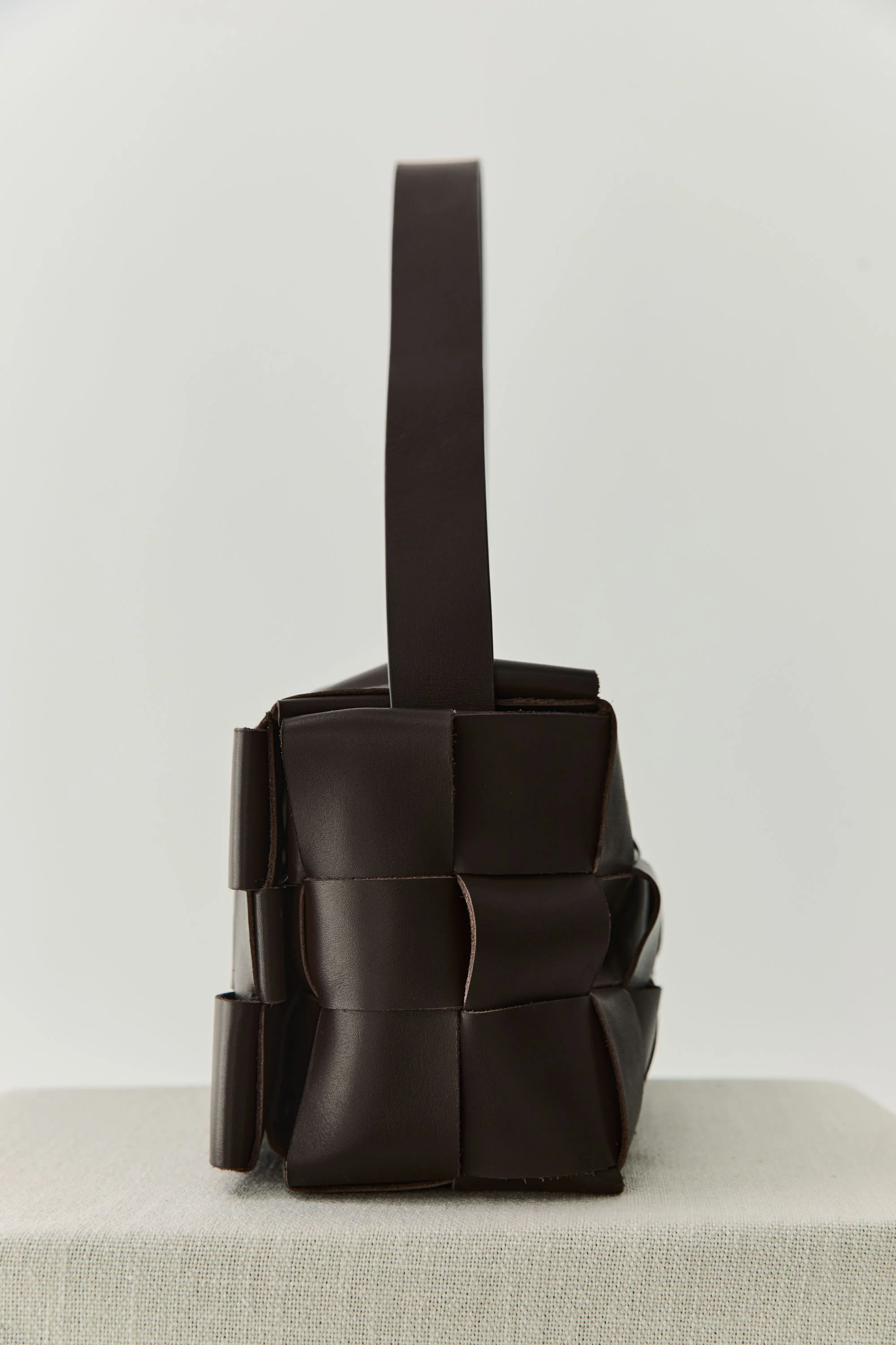 Woven Envelope Slim Tote - Chocolate - Image 7