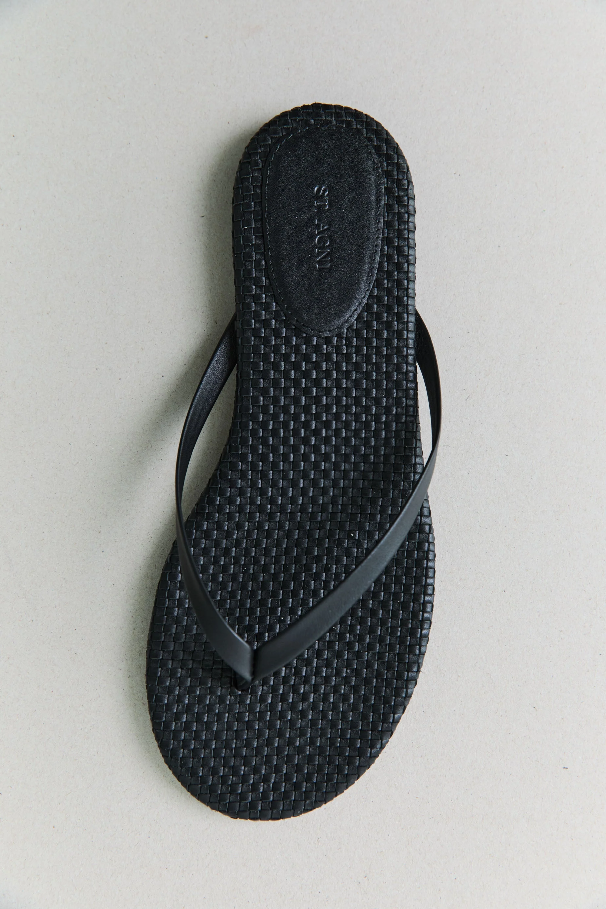 Woven Flip Flop - Black - Image 4