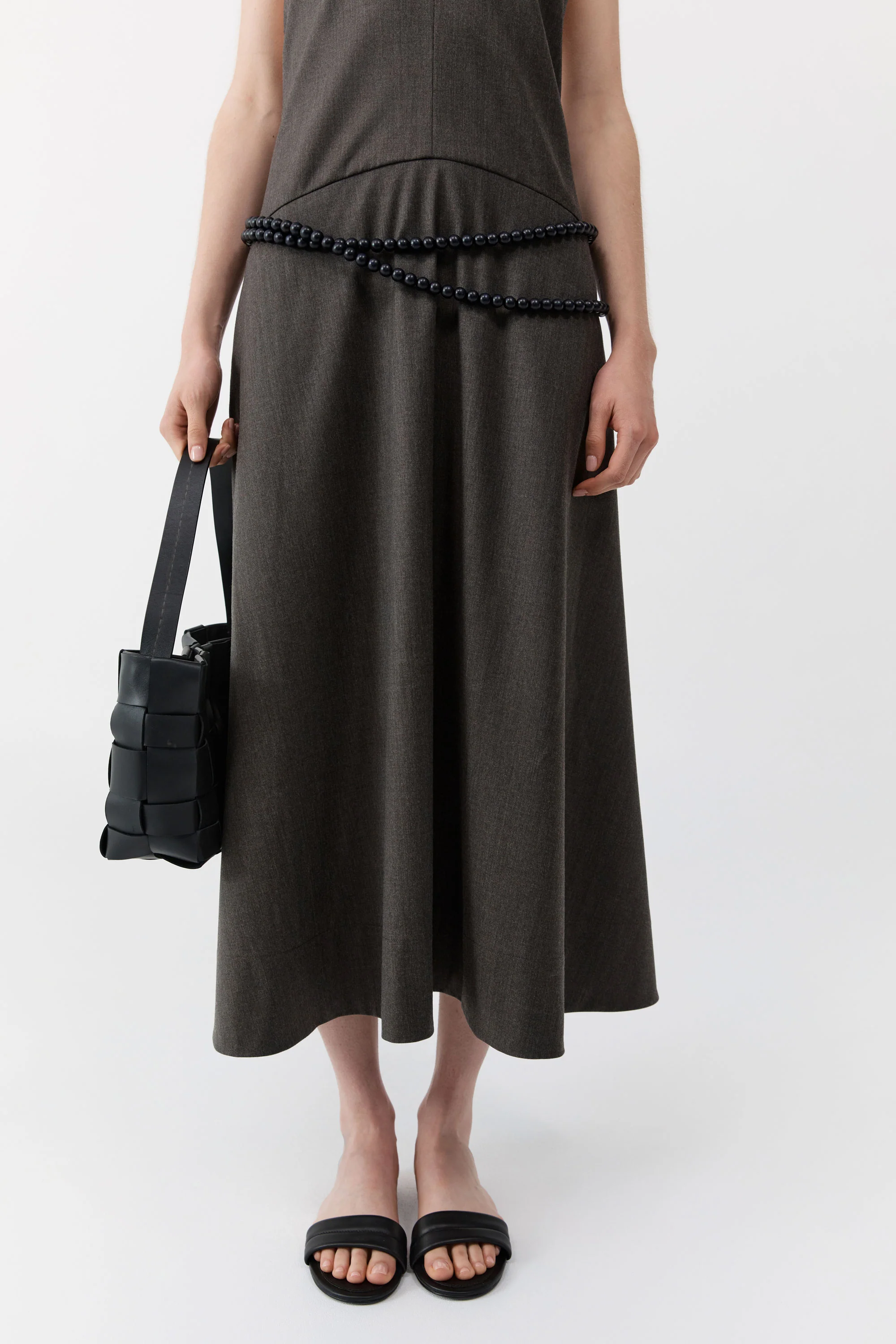 PRE-ORDER: Woven Mini Tote - Black - Image 5